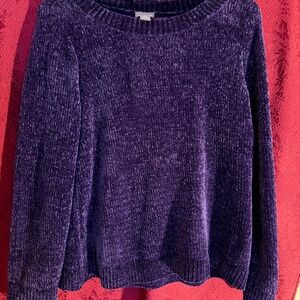 Chico's Purple Chenille Sweater, size 2 NWOT